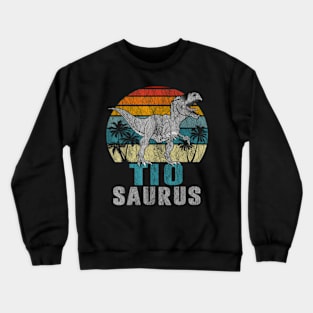 T Rex Dinosaur Tio Saurus Father Day Crewneck Sweatshirt